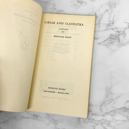 Caesar and Cleopatra by Bernard Shaw [1964 PAPERBACK] • Penguin