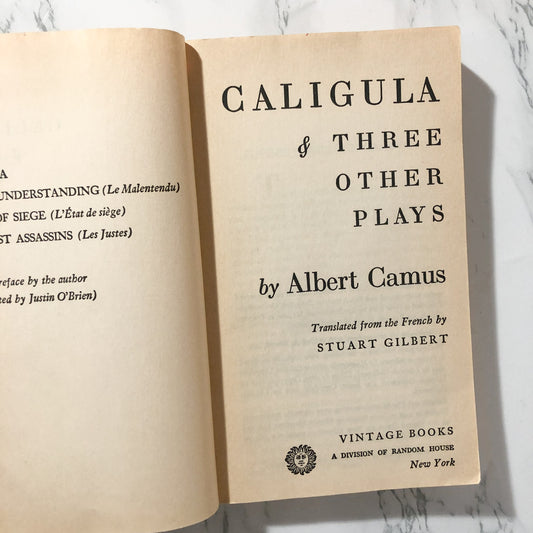 Caligula & 3 Other Plays by Albert Camus [1958 PAPERBACK] - Bookshop Apocalypse