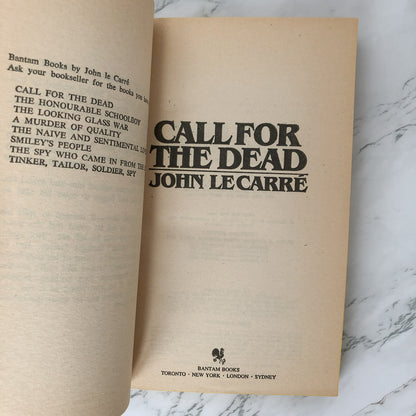 Call For the Dead by John le Carré [1981 PAPERBACK] - Bookshop Apocalypse