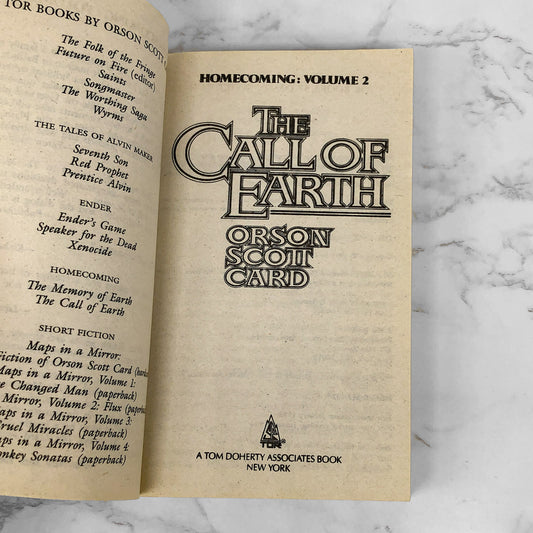 The Call of Earth by Orson Scott Card [1994 PAPERBACK] • Homecoming Saga #2