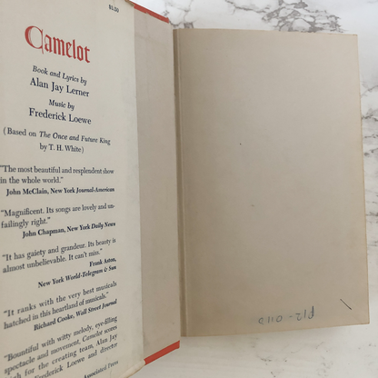 Camelot : A Musical by Alan Jay Lerner & Frederic Loewe [FIRST EDITION] - Bookshop Apocalypse