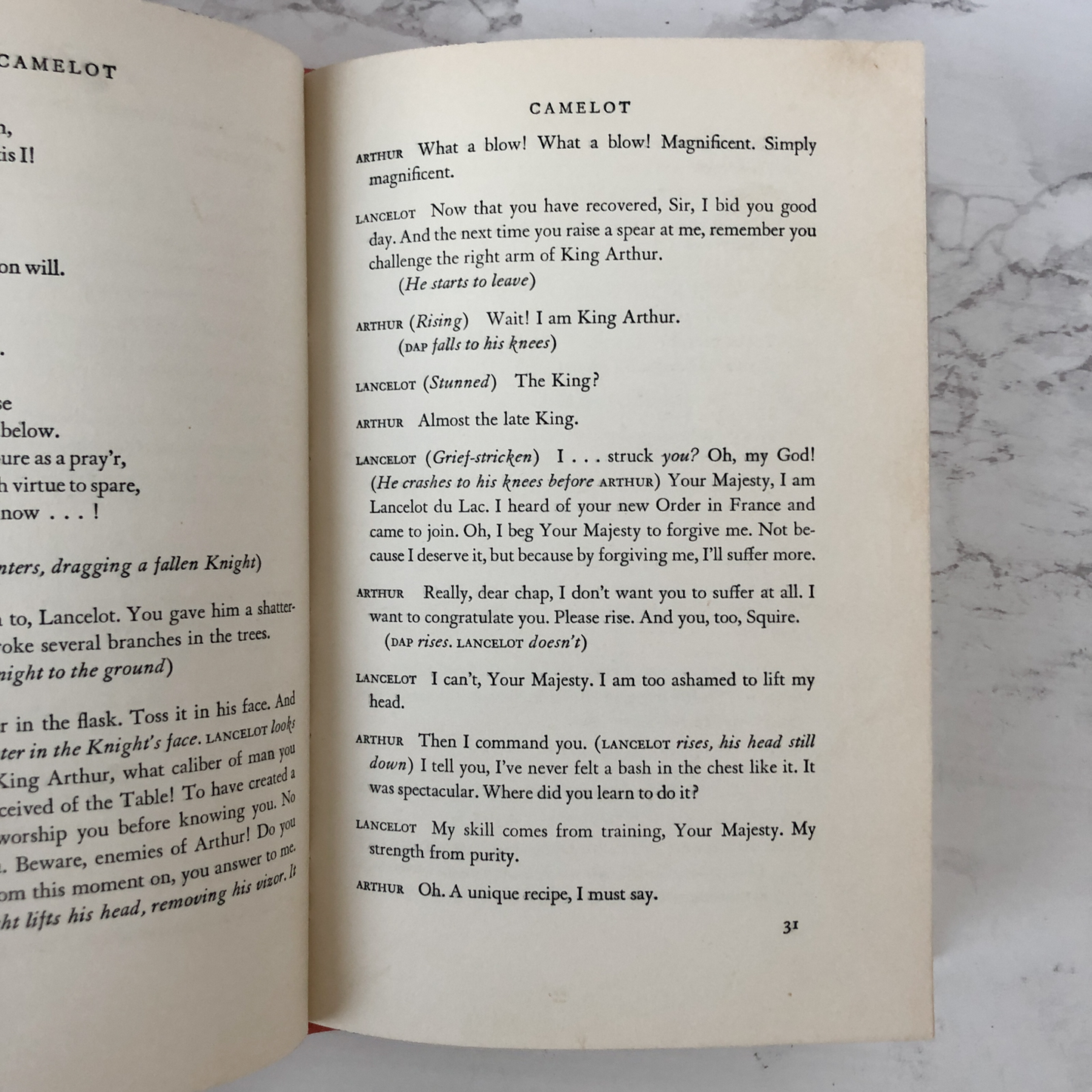 Camelot : A Musical by Alan Jay Lerner & Frederic Loewe [FIRST EDITION] - Bookshop Apocalypse