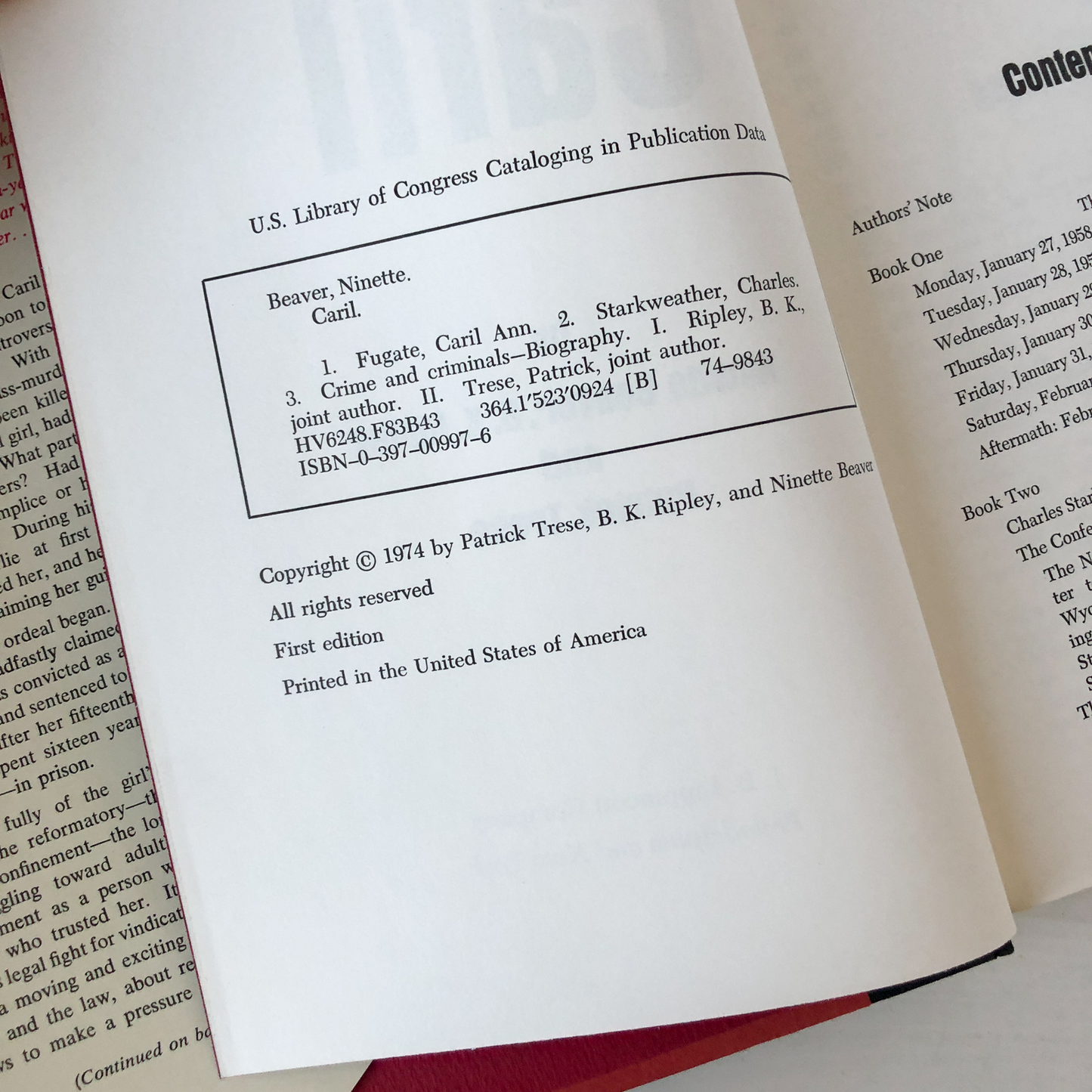 Caril by Ninette Beaver, B.K. Ripley & Patrick Trese [FIRST EDITION] - Bookshop Apocalypse