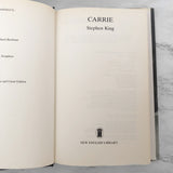 Carrie by Stephen King [RARE U.K. HARDCOVER / 6TH PRINTING / 1992]