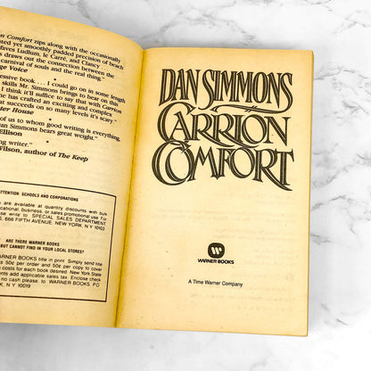 Carrion Comfort by Dan Simmons [FIRST PAPERBACK PRINTING] 1990