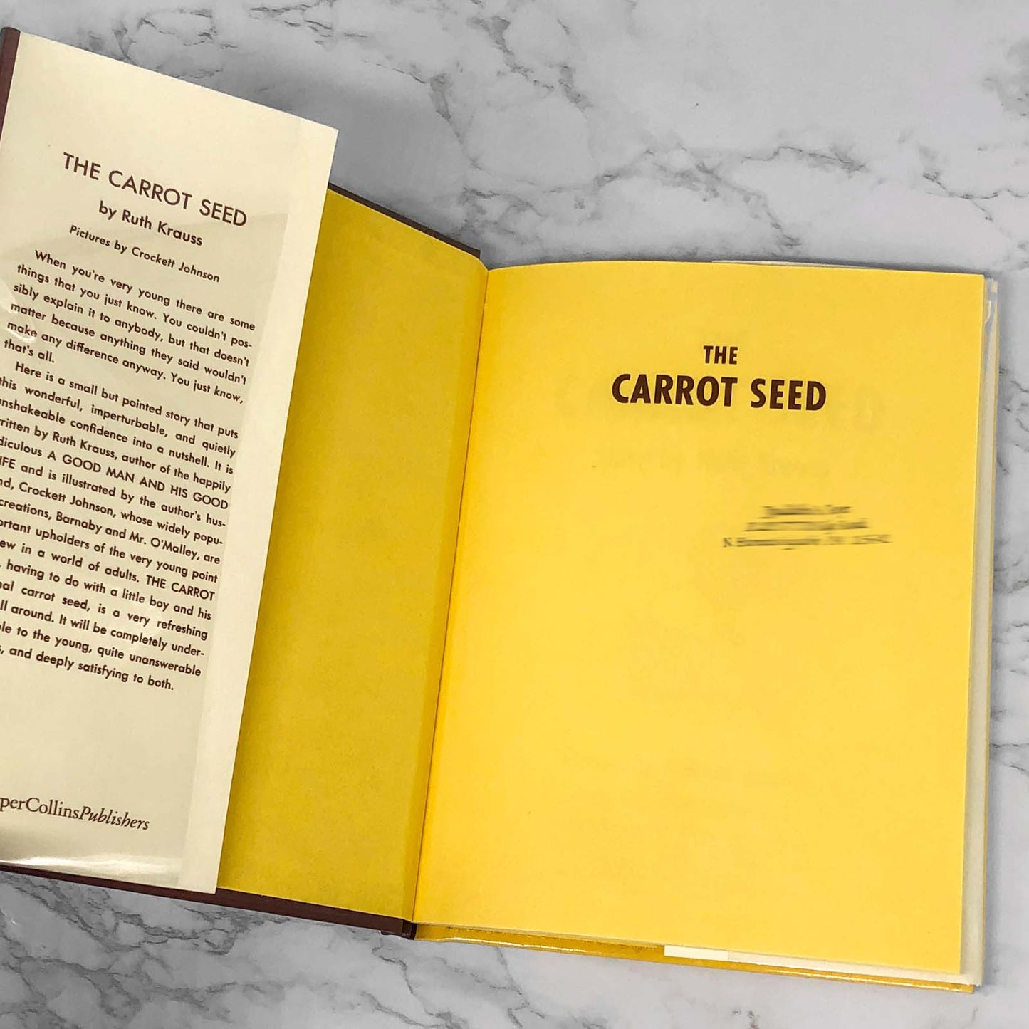 The Carrot Seed by Ruth Krauss [FIRST EDITION]