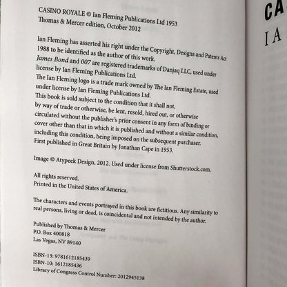 Casino Royale by Ian Fleming [2012 TRADE PAPERBACK] James Bond #1