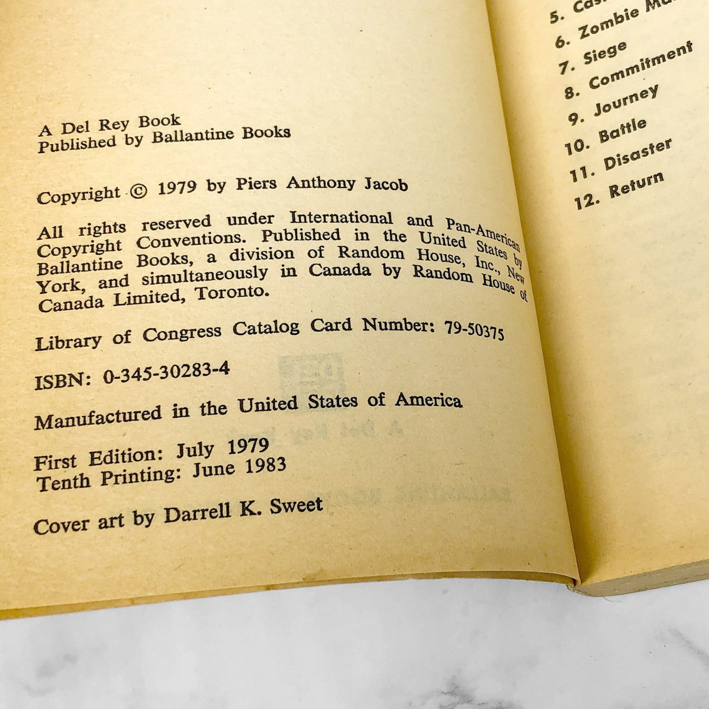 Castle Roogna by Piers Anthony [1983 PAPERBACK] Del•Rey • Xanth #3