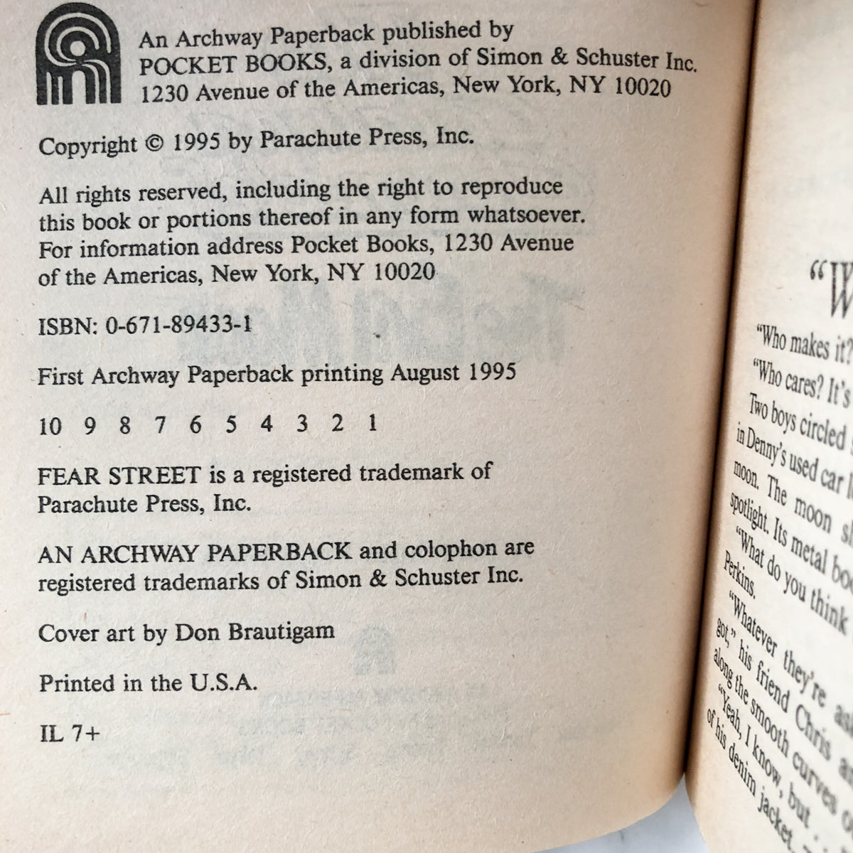 Fear Street The Cataluna Chronicles: The Evil Moon by R.L. Stine [1995 PAPERBACK] - Bookshop Apocalypse