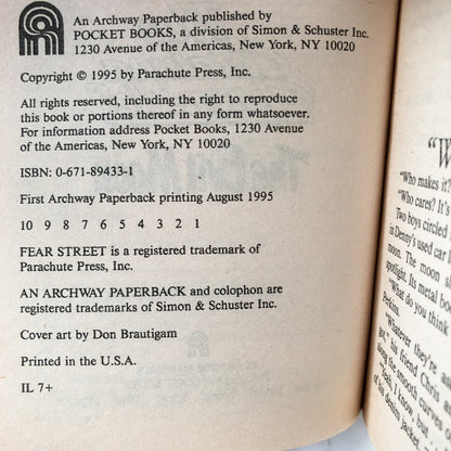 Fear Street The Cataluna Chronicles: The Evil Moon by R.L. Stine [1995 PAPERBACK] - Bookshop Apocalypse