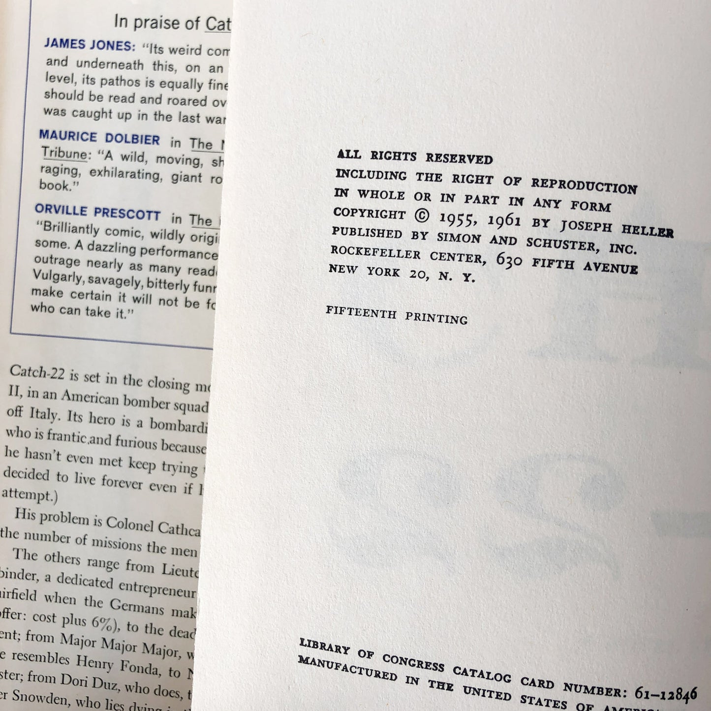 Catch-22 by Joseph Heller [FIRST EDITION / 1961]