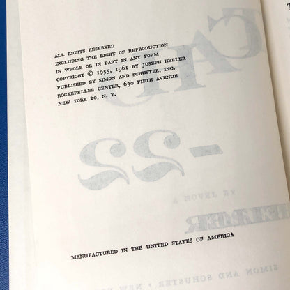 Catch-22 by Joseph Heller [1961 HARDCOVER]