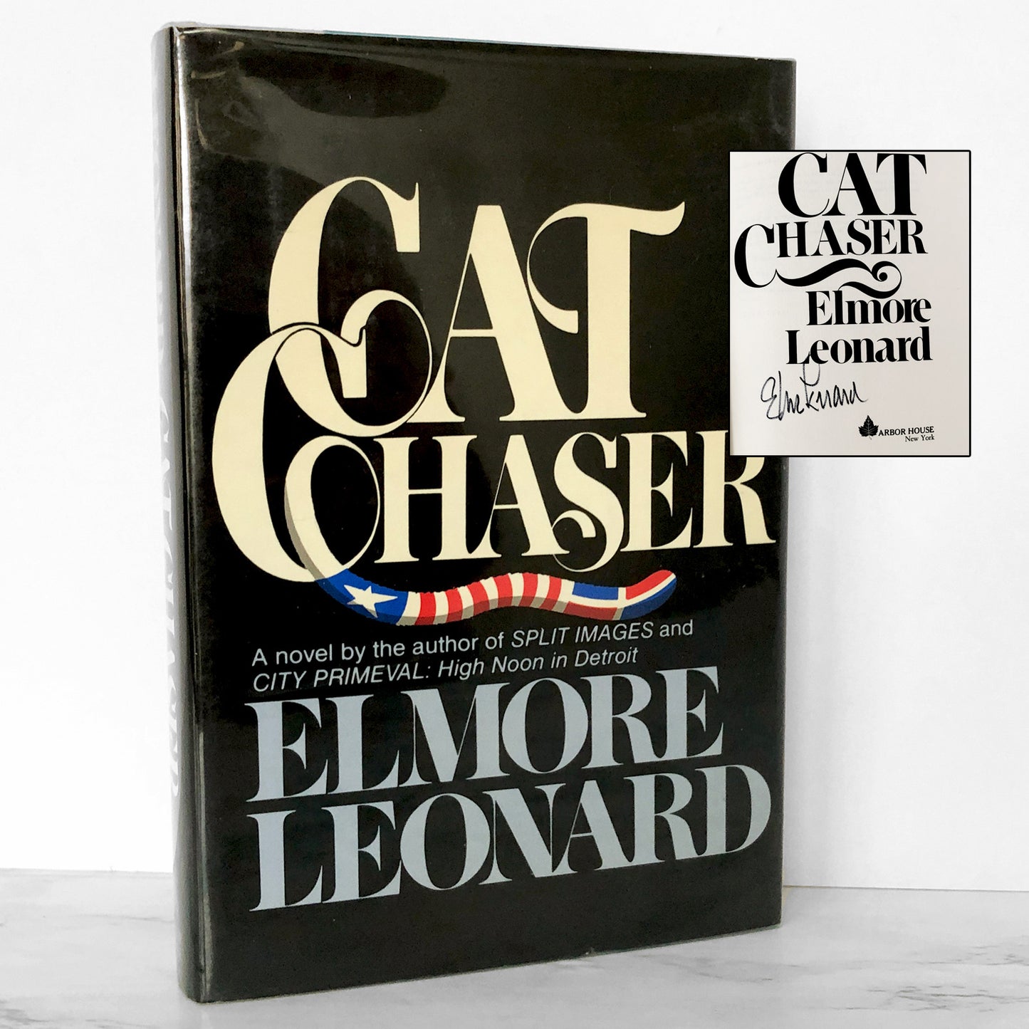 Cat Chaser by Elmore Leonard SIGNED! [FIRST EDITION • FIRST PRINTING] 1982