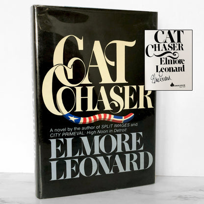 Cat Chaser by Elmore Leonard SIGNED! [FIRST EDITION • FIRST PRINTING] 1982