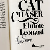 Cat Chaser by Elmore Leonard SIGNED! [FIRST EDITION • FIRST PRINTING] 1982