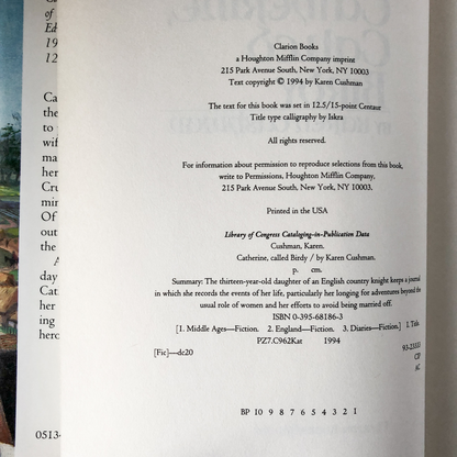 Catherine Called Birdy by Karen Cushman [FIRST PRINTING] - Bookshop Apocalypse