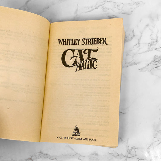Cat Magic by Whitley Strieber [FIRST PAPERBACK PRINTING] 1987