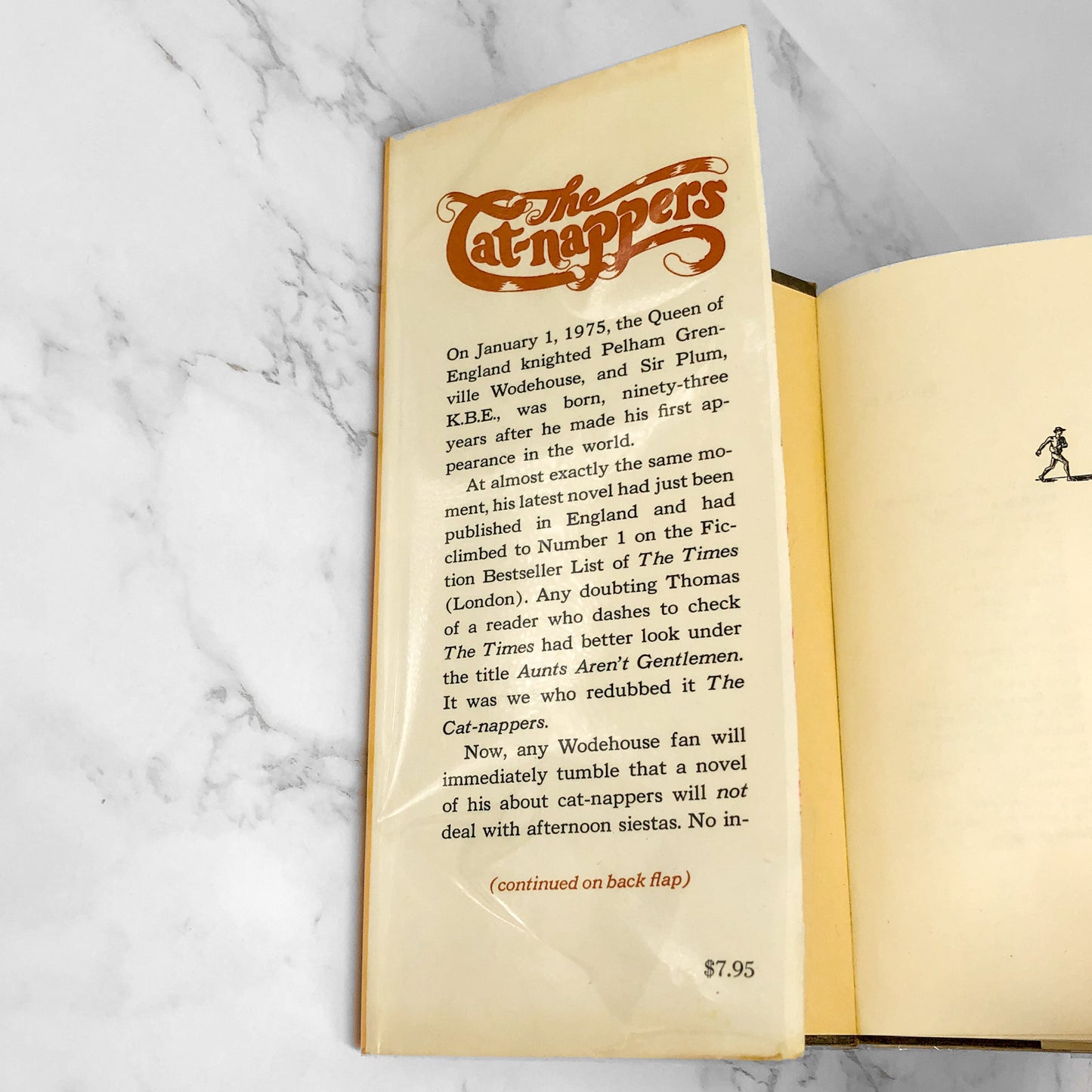 The Cat-Nappers "aka" Aunts Aren't Gentlemen by P.G. Wodehouse [FIRST EDITION] 1974