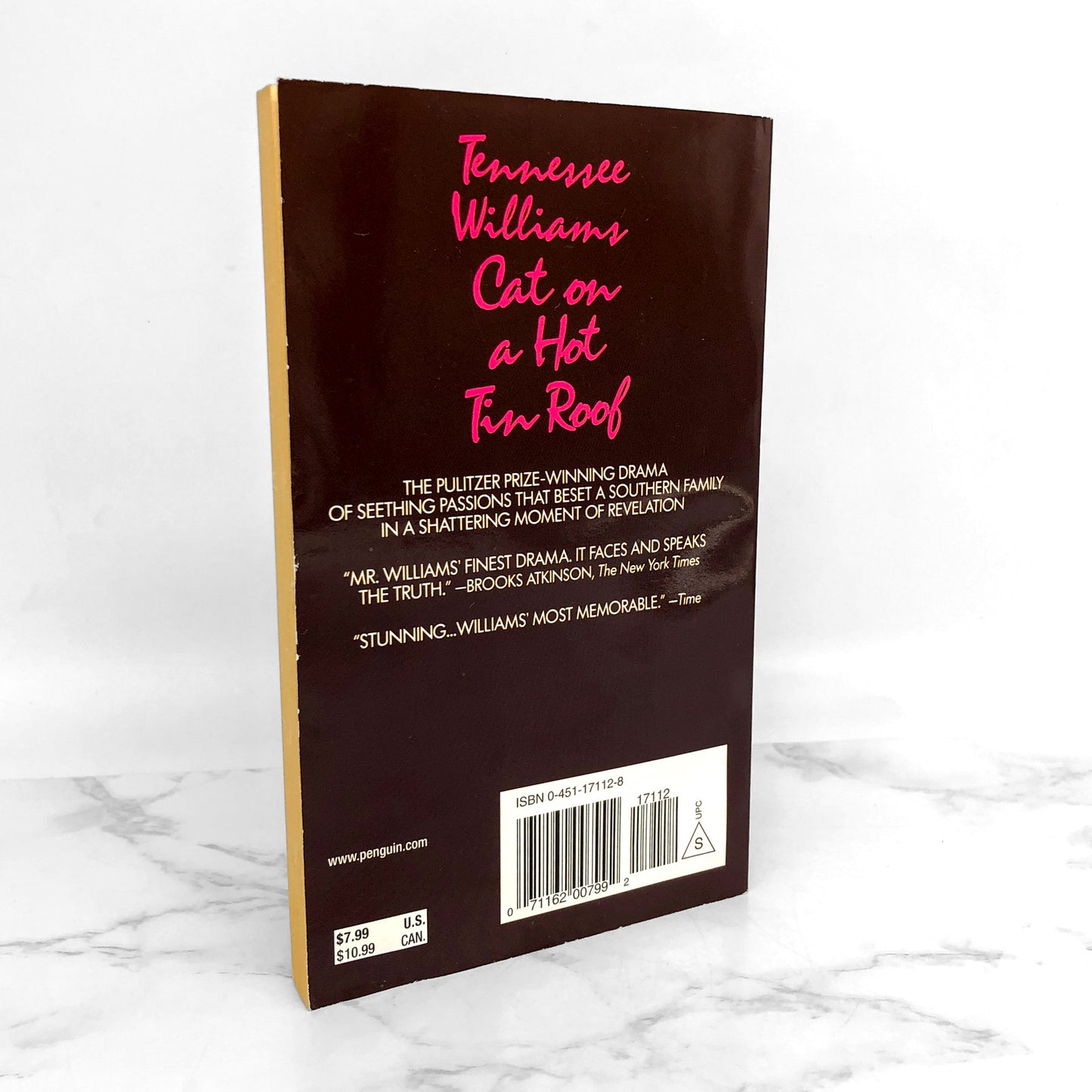 Cat on a Hot Tin Roof by Tennessee Williams [1985 PAPERBACK]