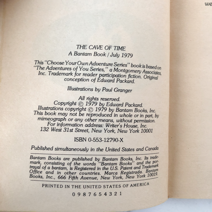 The Cave of Time by Edward Packard [CHOOSE YOUR OWN ADVENTURE #1] - Bookshop Apocalypse