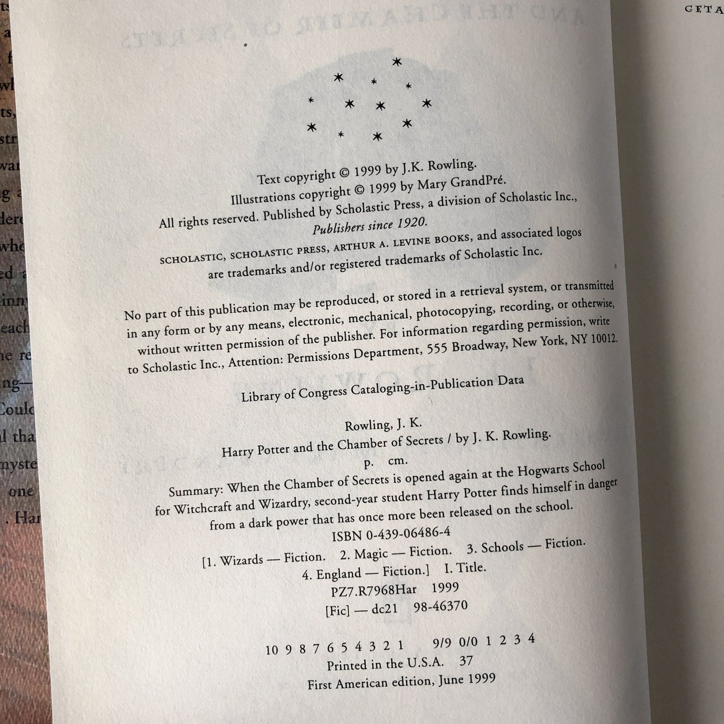 Harry Potter and the Chamber of Secrets by J.K. Rowling [RARE FIRST BCE PRINTING] - Bookshop Apocalypse