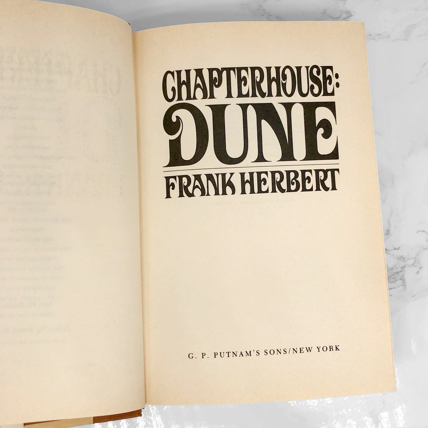 Chapterhouse DUNE by Frank Herbert [FIRST EDITION / FIRST PRINTING] 1985 ❧ G.P. Putnam's Sons
