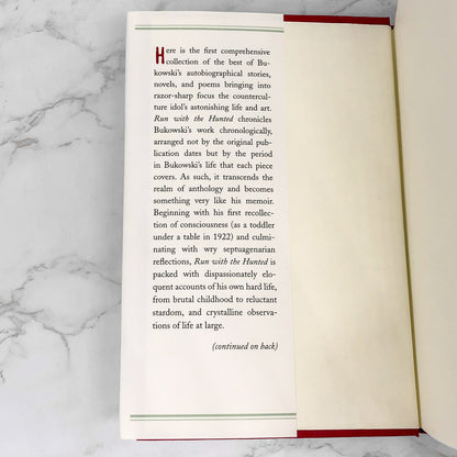Run With the Hunted: A Charles Bukowski Reader [2003 HARDCOVER RE-ISSUE] Ecco