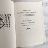 Charlie and the Great Glass Elevator by Roald Dahl [FIRST EDITION / ALTERNATE COVER]