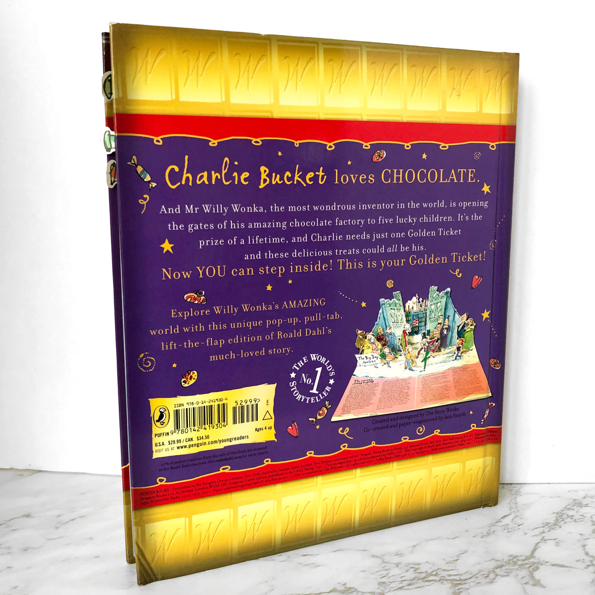 Charlie and the Chocolate Factory [POP-UP BOOK] by Roald Dahl & Quentin Blake - Bookshop Apocalypse