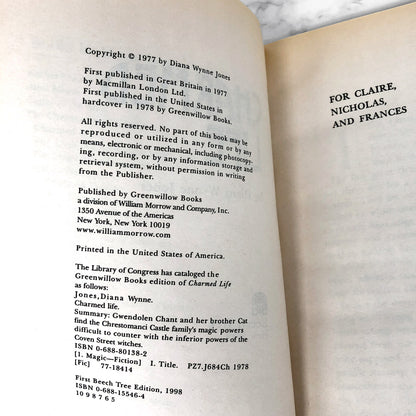 Charmed Life by Diana Wynne Jones [TRADE PAPERBACK] 1988 • Beech Tree