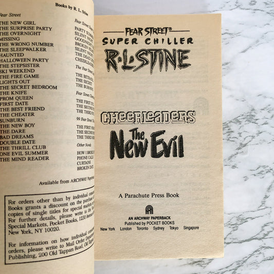 Fear Street Cheerleaders: The New Evil by R.L. Stine [FIRST PRINTING / 1994]