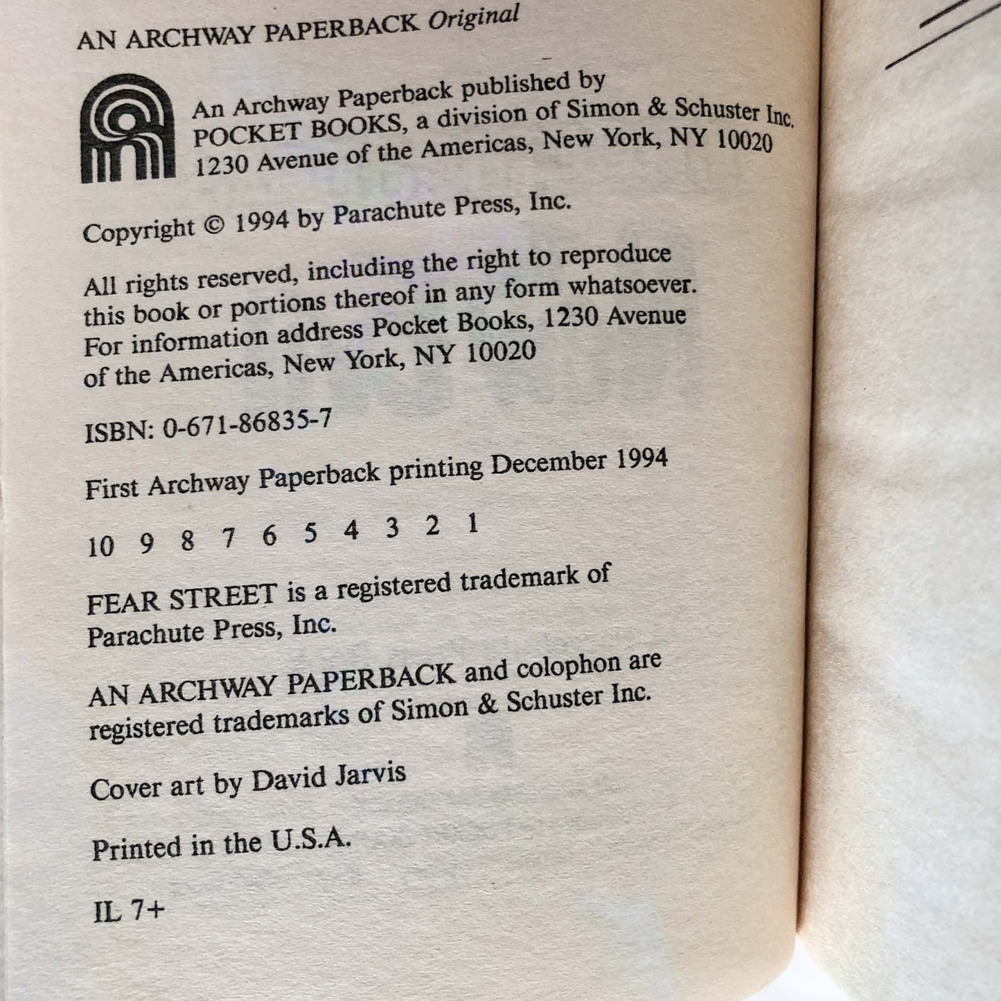 Fear Street Cheerleaders: The New Evil by R.L. Stine [FIRST PRINTING / 1994]