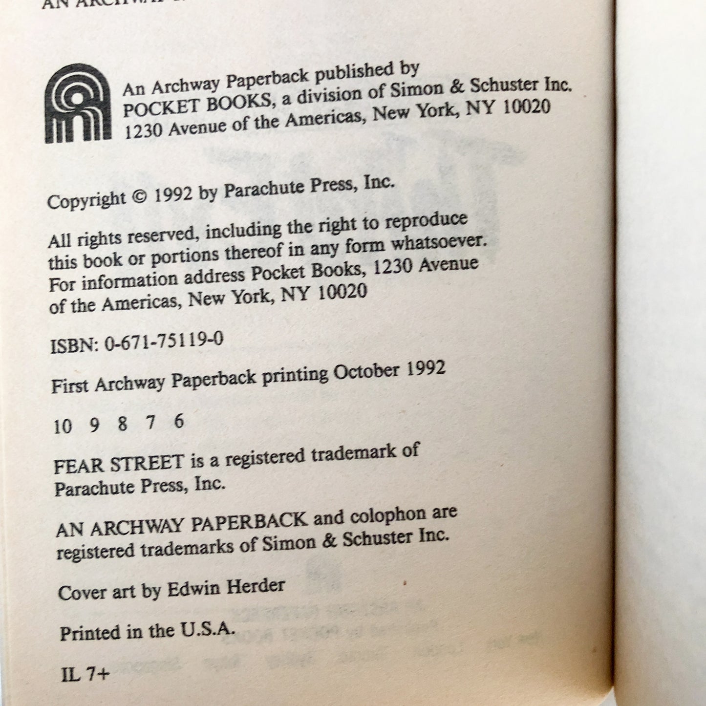 Fear Street Cheerleaders: The Third Evil by R.L. Stine [1992 PAPERBACK]