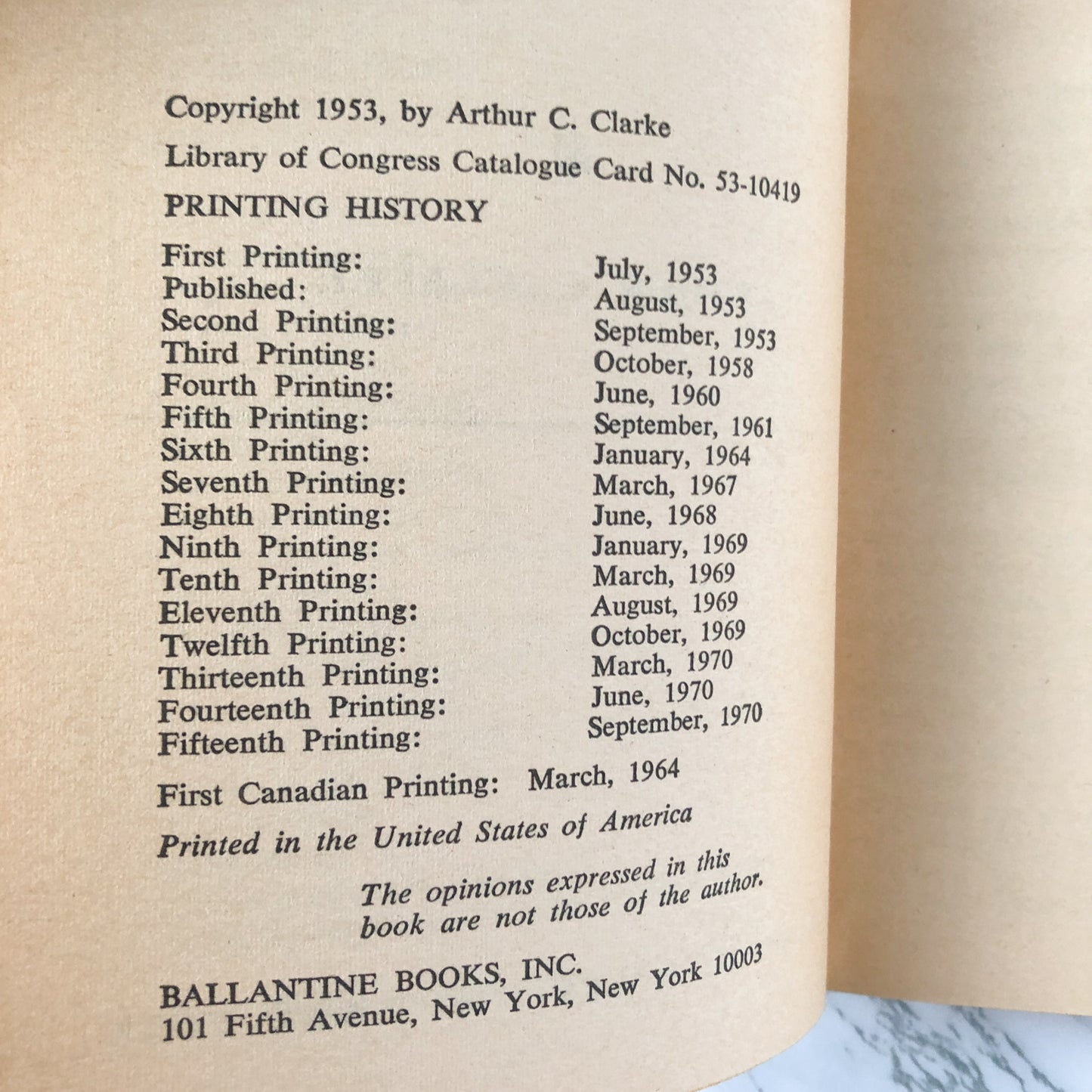 Childhood's End by Arthur C. Clarke [1970 PAPERBACK] - Bookshop Apocalypse