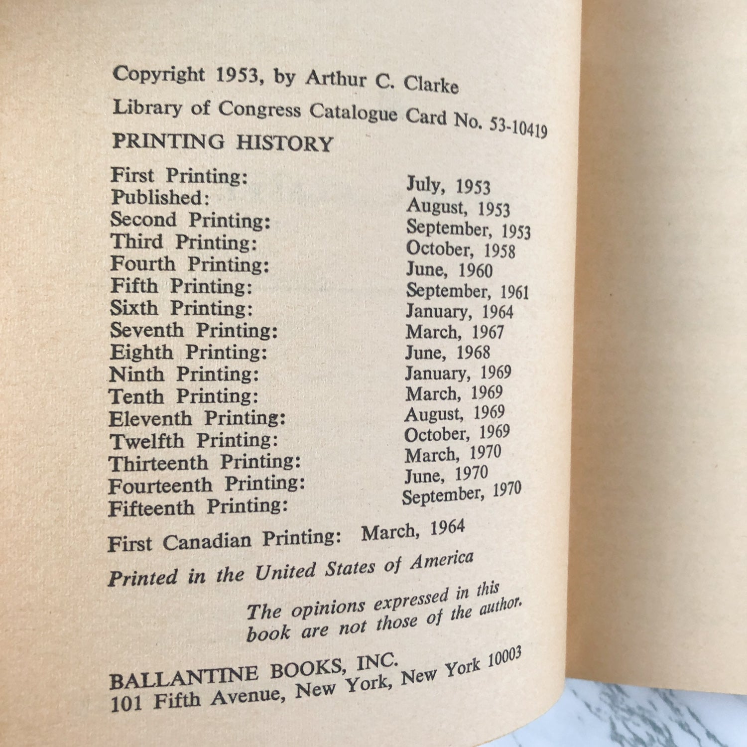 Childhood's End by Arthur C. Clarke [1970 PAPERBACK] - Bookshop Apocalypse