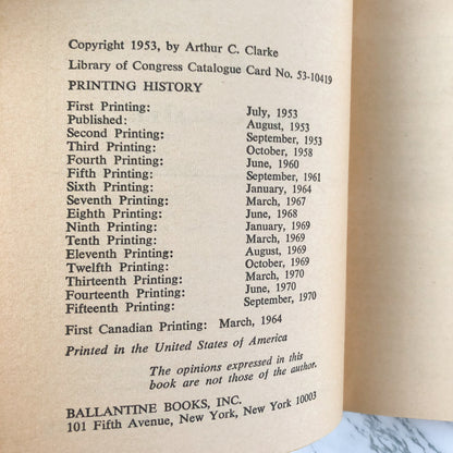 Childhood's End by Arthur C. Clarke [1970 PAPERBACK] - Bookshop Apocalypse