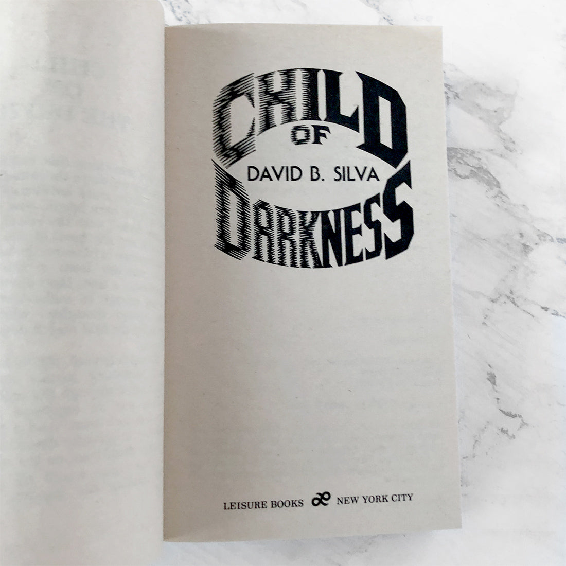 Child of Darkness by David B. Silva [FIRST EDITION PAPERBACK] 1986 • Leisure Horror