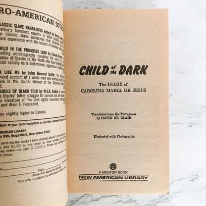 Child of the Dark: The Diary of Carolina Maria de Jesus [1963 PAPERBACK]