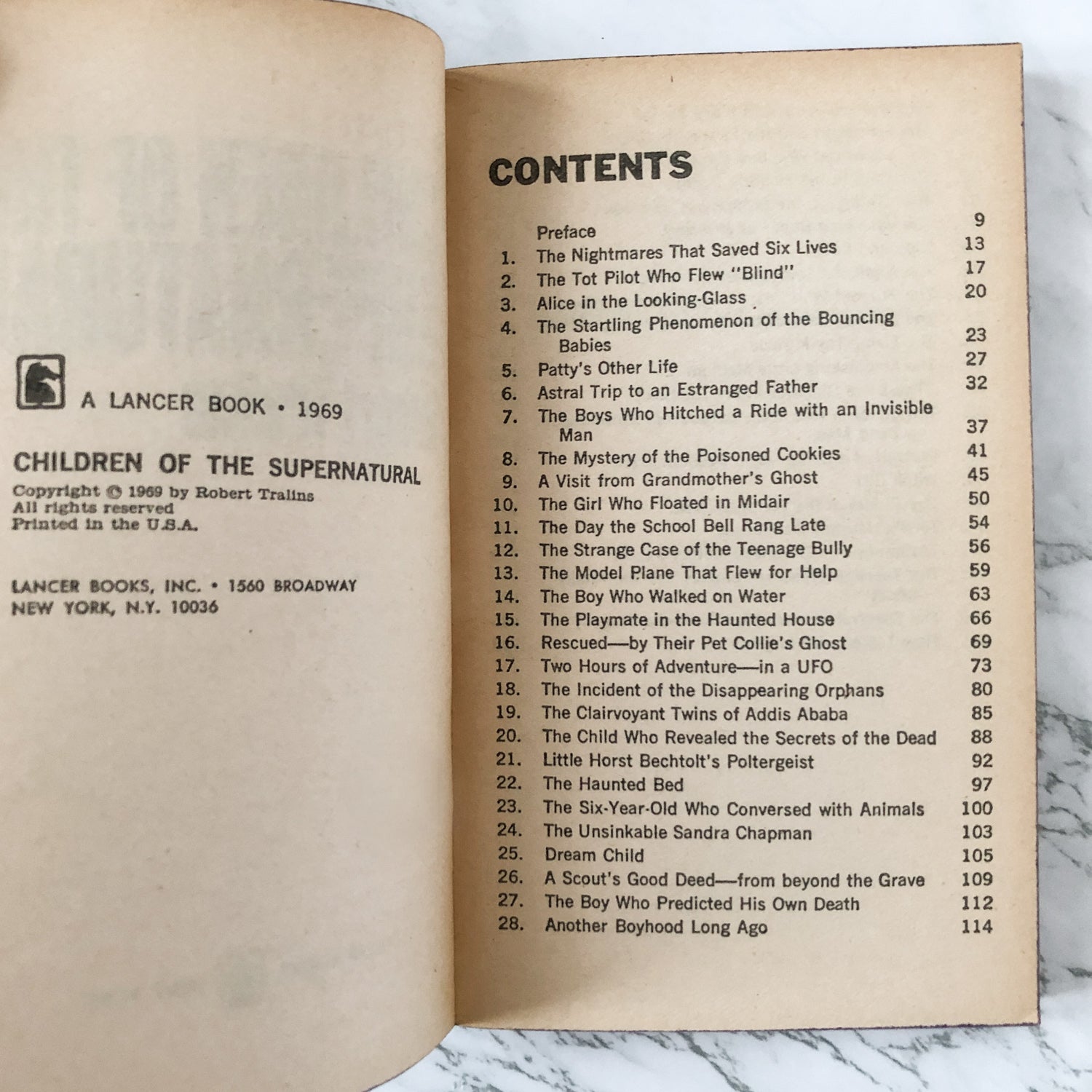 Children of the Supernatural by Robert Tralins [1969 PAPERBACK] - Bookshop Apocalypse