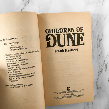 Children of Dune by Frank Herbert [FIRST PAPERBACK EDITION / 1977]
