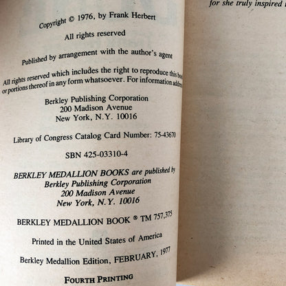 Children of Dune by Frank Herbert [FIRST PAPERBACK EDITION / 1977]