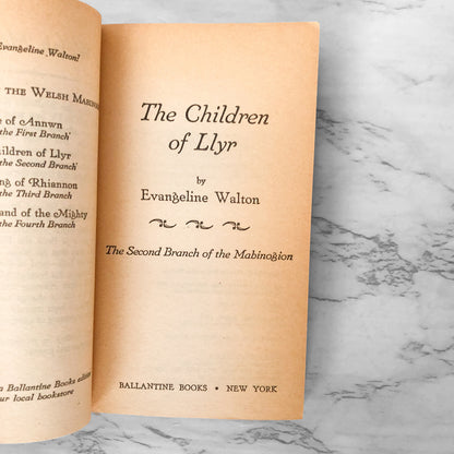 The Children of Llyr by Evangeline Walton [FIRST EDITION / SECOND PRINTING] 1974