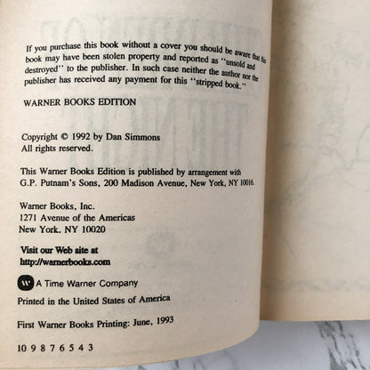 Children of the Night by Dan Simmons [1993 PAPERBACK] - Bookshop Apocalypse