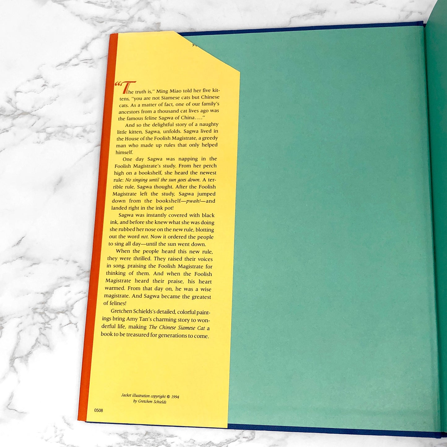 The Chinese Siamese Cat by Amy Tan & Gretchen Shields SIGNED! [FIRST EDITION • FIRST PRINTING] 1994