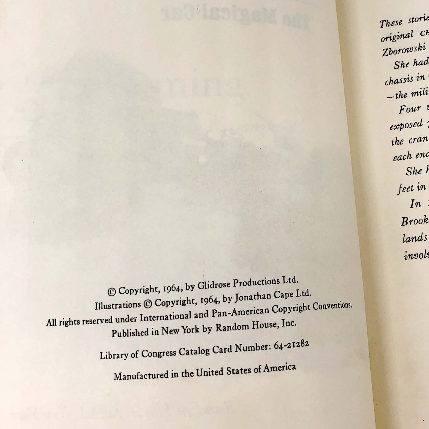 Chitty Chitty Bang Bang by Ian Fleming [U.S. FIRST EDITION] 1964 *See Condition