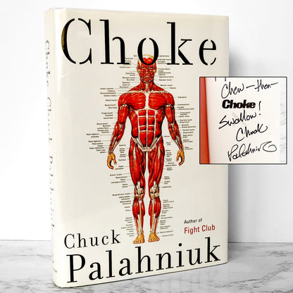Choke by Chuck Palahniuk SIGNED! [FIRST EDITION / FIRST PRINTING] 2001