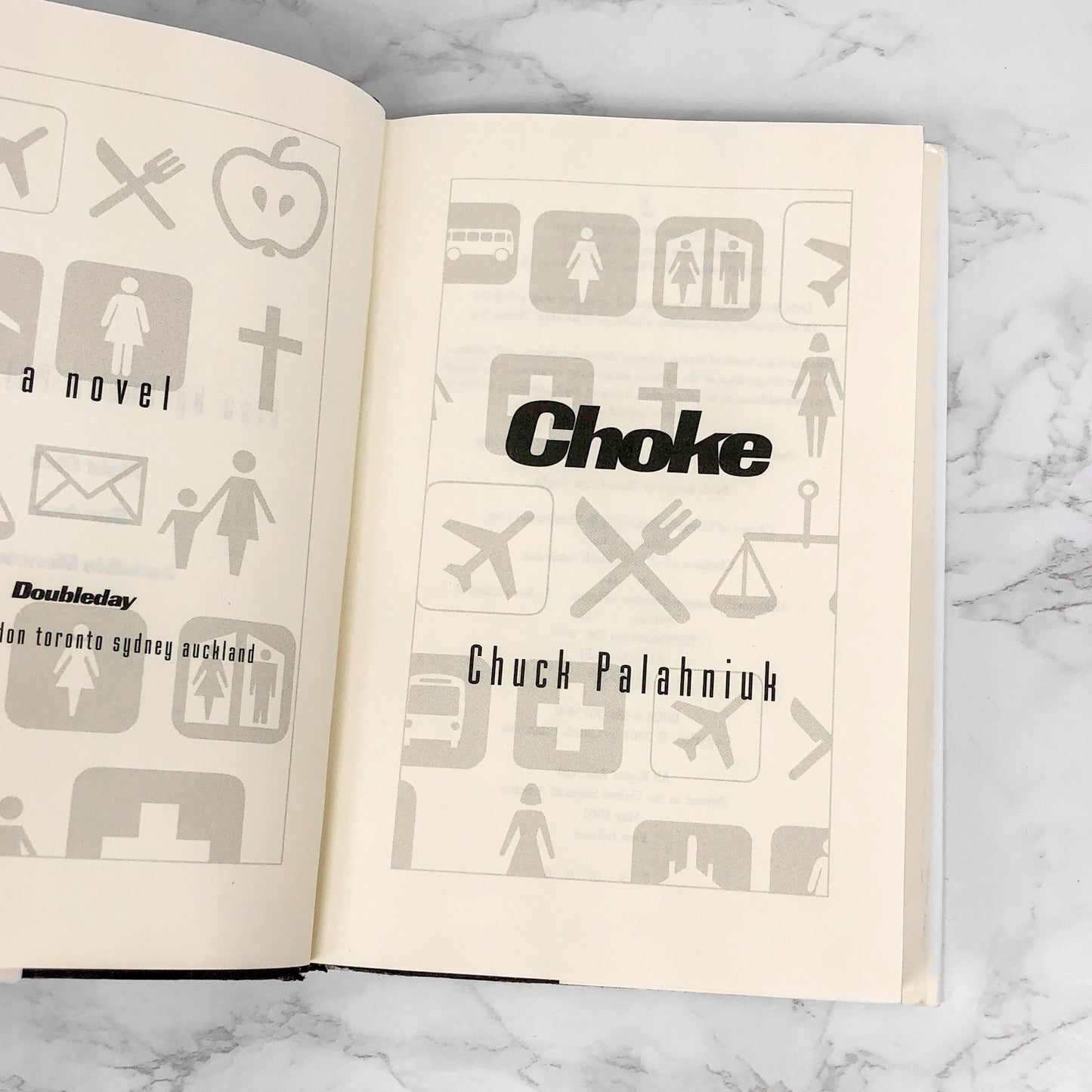 Choke by Chuck Palahniuk SIGNED! [FIRST EDITION] 2001 • Doubleday