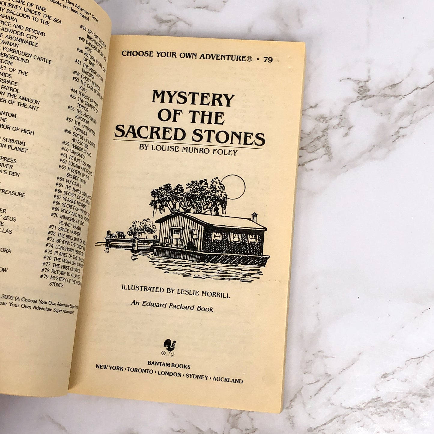 Mystery of the Sacred Stones [Choose Your Own Adventure #79] by Louise Munro Foley [FIRST EDITION] 1988