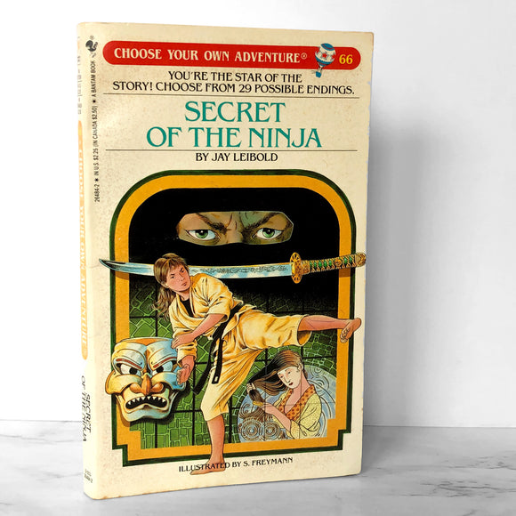 Secret of the Ninja by Jay Leibold [1987 PAPERBACK] Choose Your Own Adventure #66