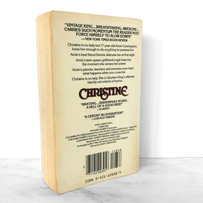 Christine by Stephen King [MOVIE TIE-IN PAPERBACK / 1983]